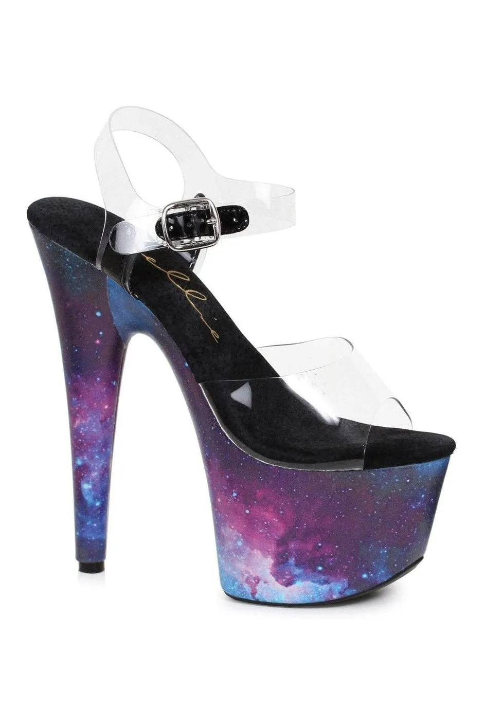 709-COSMO Platform Sandal  | Clear Vinyl