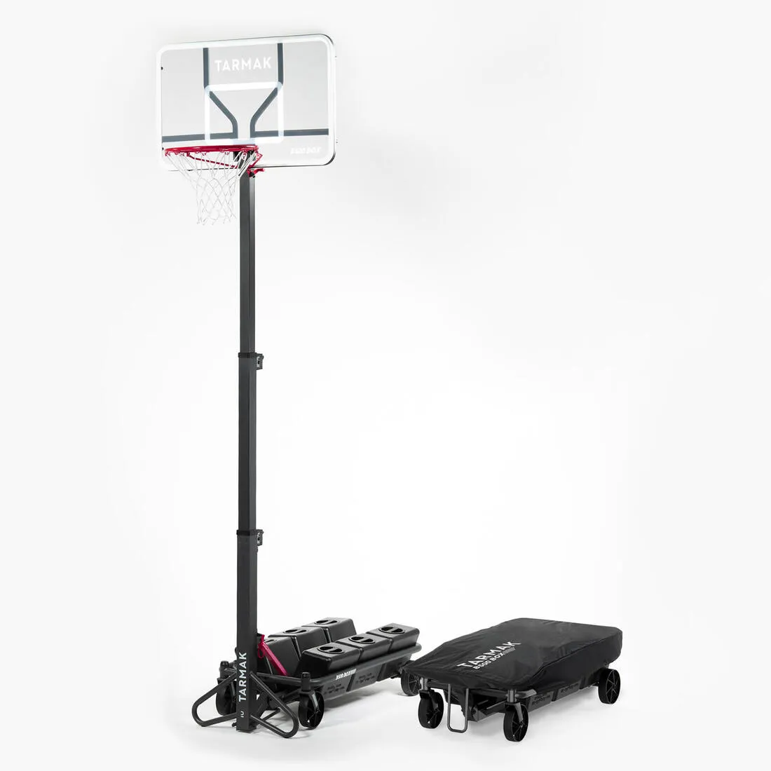 Adjustable Basketball Hoop By Tarmak - Adjustable From 2.4m To 3.05m