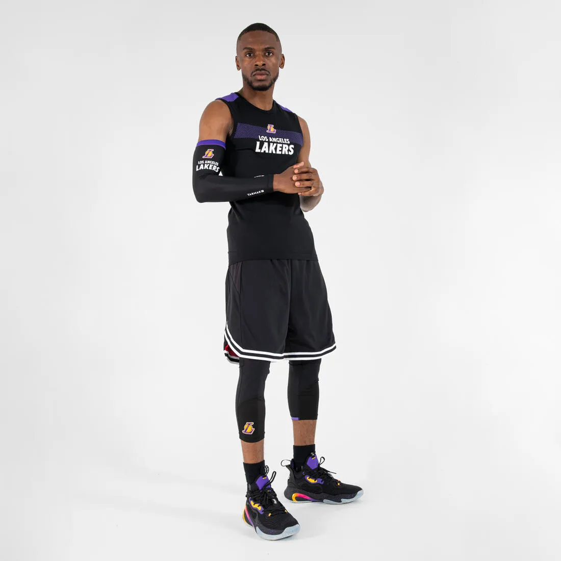 Adult Sleeveless Basketball Base Layer Jersey UT500 - NBA Los Angeles Lakers