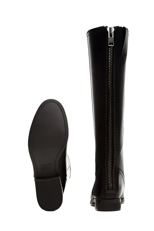 Dorthy Black Belt Detailed Boot