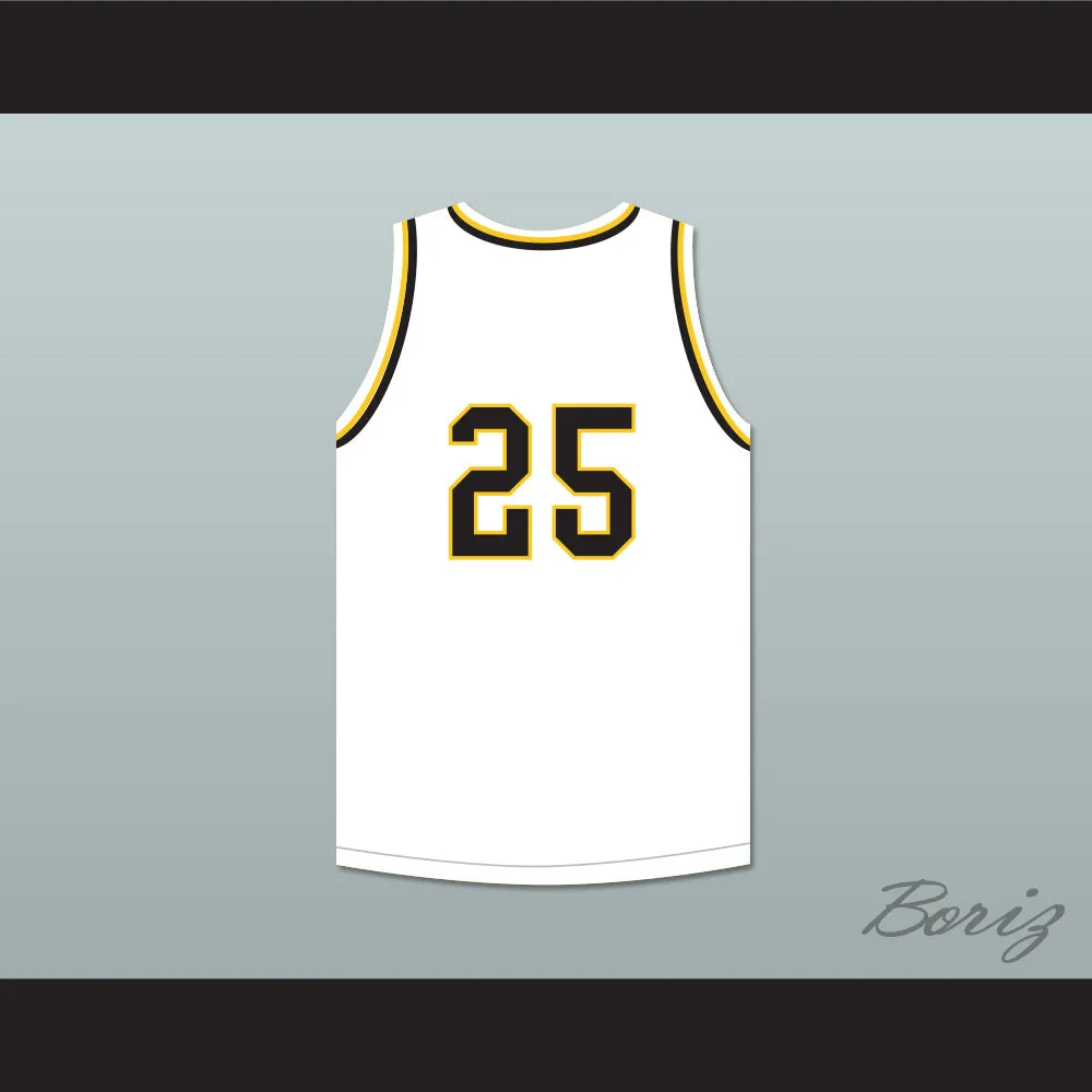 Dwyane Wade 25 Harold L. Richards High School Bulldogs White Basketball Jersey 1