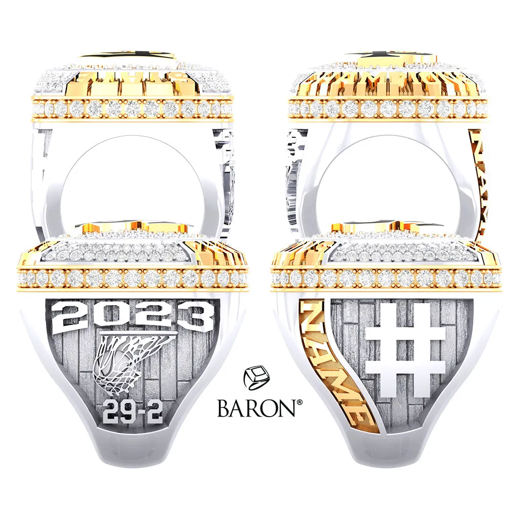 Fort Sumner High School Boys Basketball 2023 Championship Ring - Design 2.8
