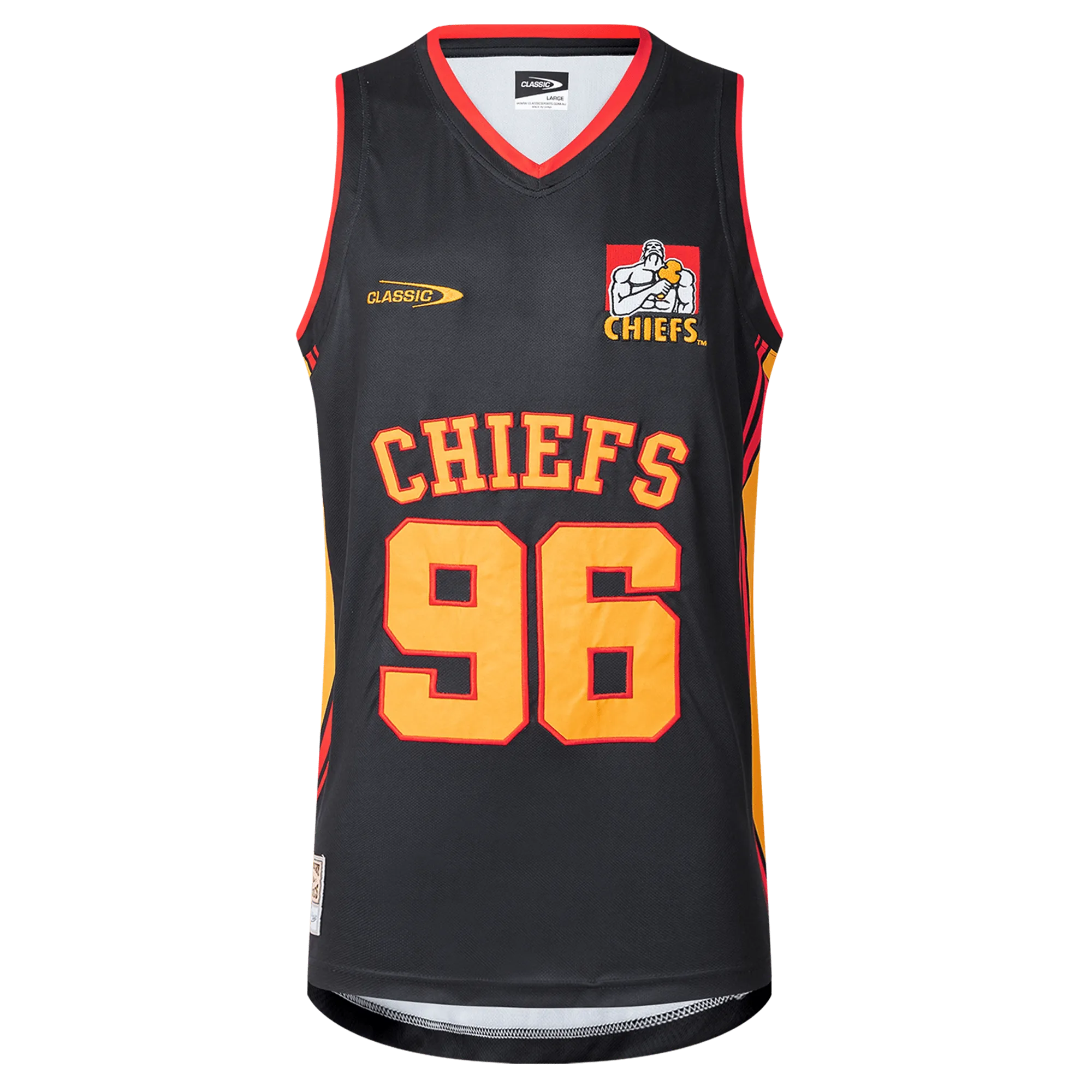 Gallagher Chiefs Super Rugby Supporters Basketball Singlet 25/26 by Classic Sportswear