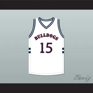 Jermaine Cole 15 Bulldogs High School White Basketball Jersey