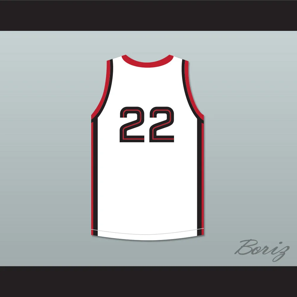 Kawhi Leonard 22 Martin Luther King High School Wolves White Basketball Jersey 7