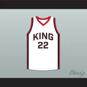 Kawhi Leonard 22 Martin Luther King High School Wolves White Basketball Jersey 7