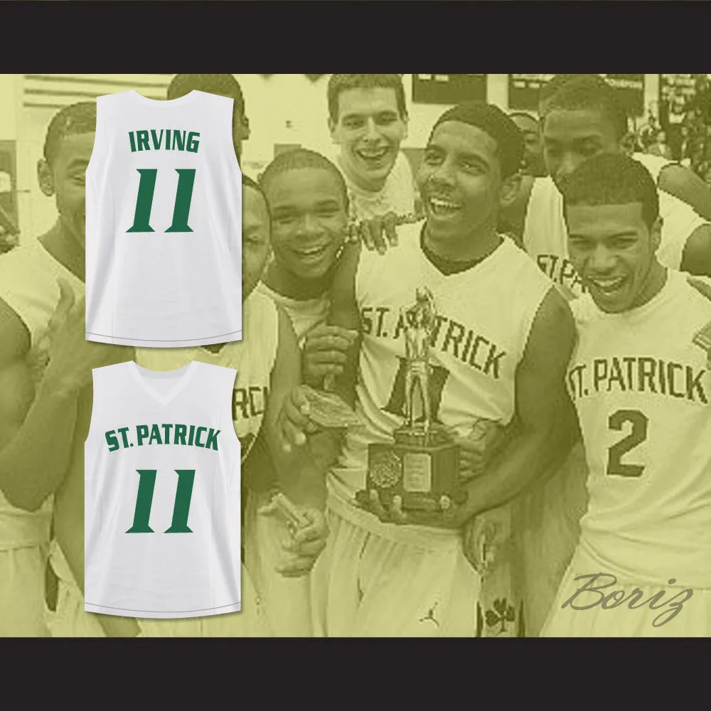 Kyrie Irving 11 St. Patrick High School White Basketball Jersey