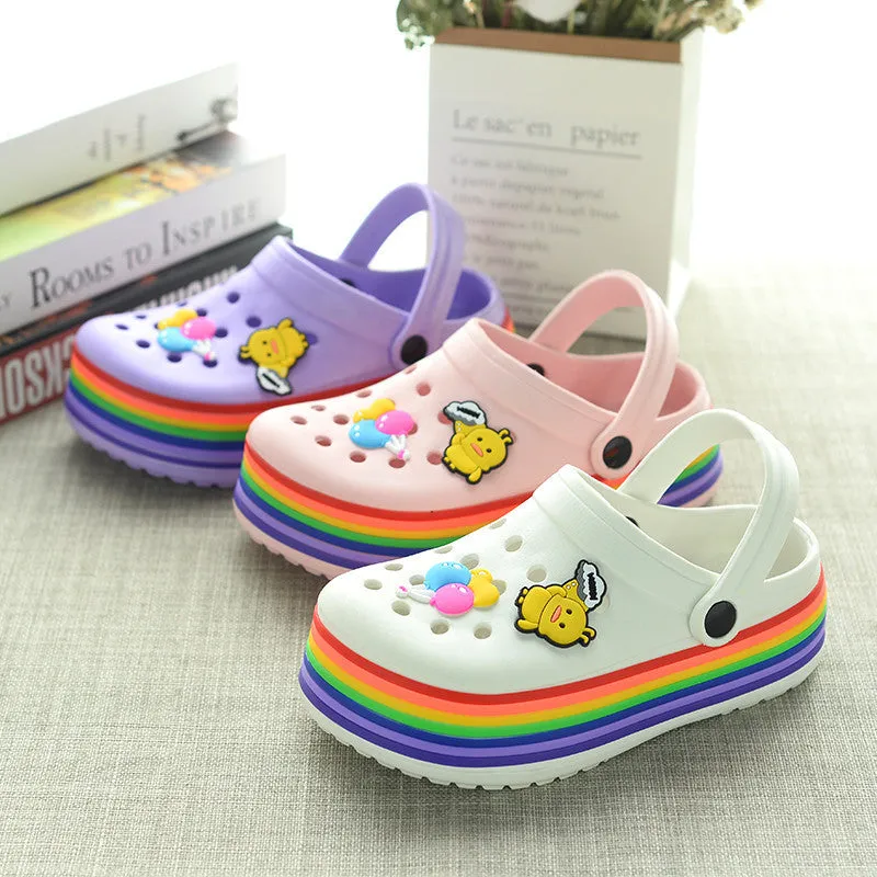 Little Yellow Duck Platform Sandals Slippers UB3255