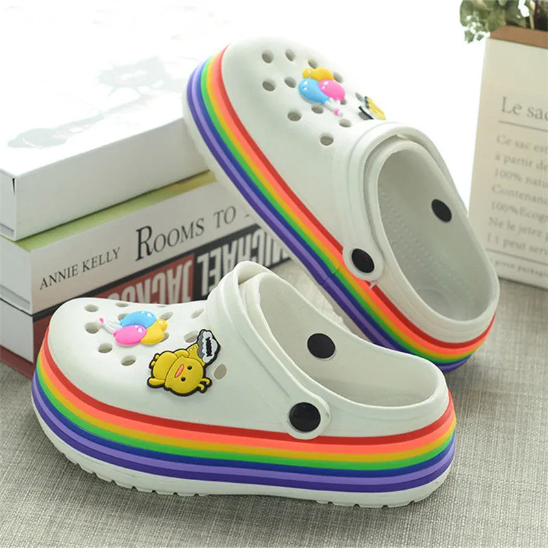 Little Yellow Duck Platform Sandals Slippers UB3255