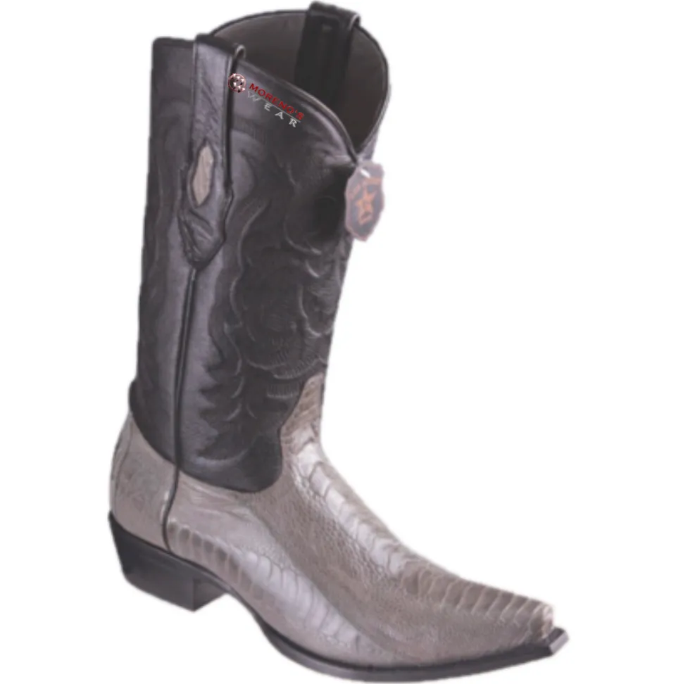 Men’s Los Altos Ostrich Leg Boots Snip Toe