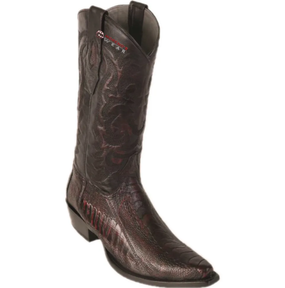 Men’s Los Altos Ostrich Leg Boots Snip Toe