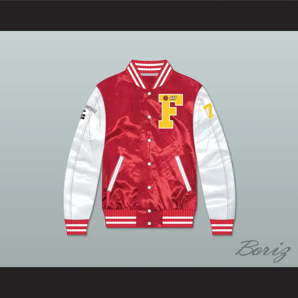 Thomas Shepard Class of 1979 Red/ White Varsity Letterman Satin Bomber Jacket