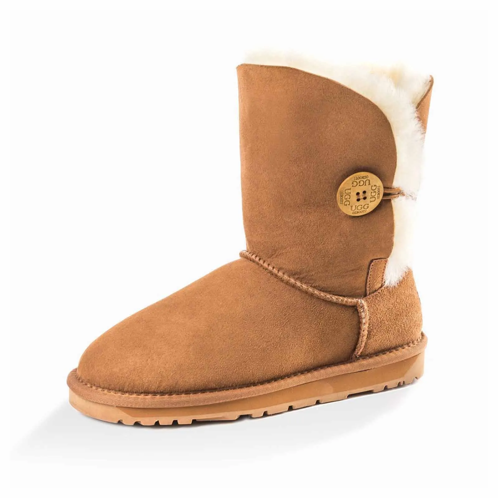Ugg Boots Classic Short Button Chestnut 41