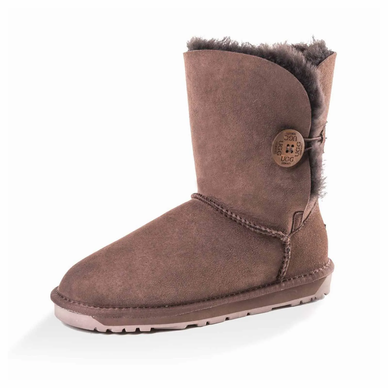 Ugg Boots Classic Short Button Chocolate 40